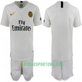 Koszulka Paris Saint-Germain Dziecięcy Wyjazdowe Stroje Piłkarskie 2018-2019 Krótki Rękaw